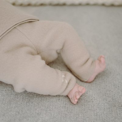 Newborn baby panties embroidered, beige
