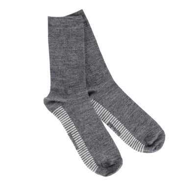 Socks “Flokati” logo, grey