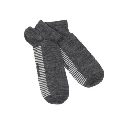 Short socks “Flokati” logo, grey