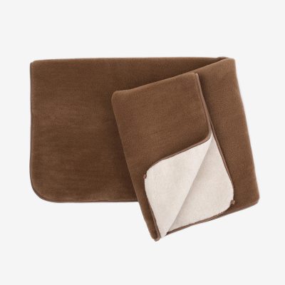 Blanket “Camel” 2ply, beige/bronz