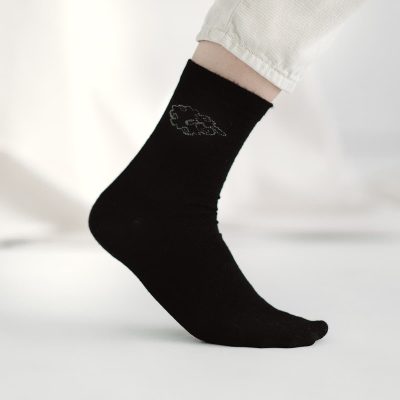 Socks “Flokati”, black