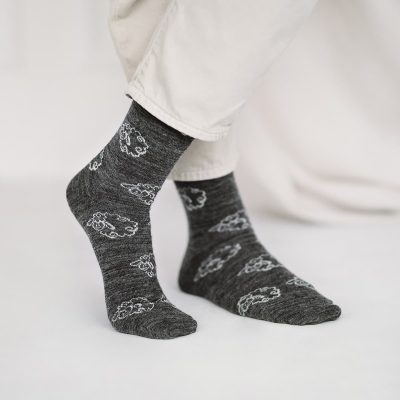 Socks “Flokati”, grey