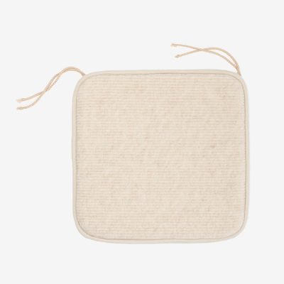 Chair cushion with straps “Wave”, beige
