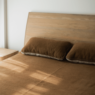 Blanket “Camel”2 ply, beige/bronz; 135×200